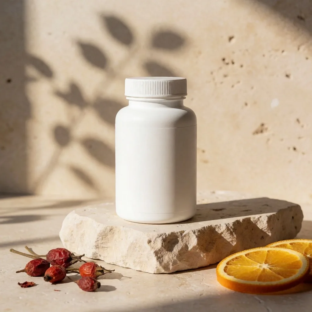 Vitamin C with Rosehip bottle