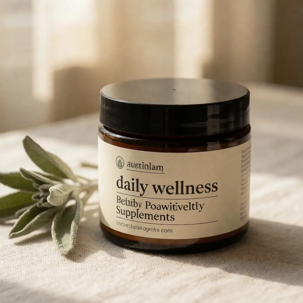 Daily Multivitamin bottles on linen